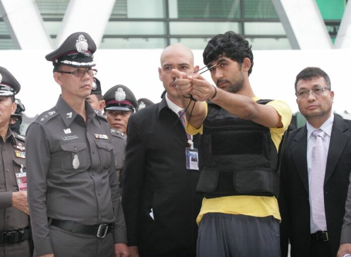 Bombing suspect Yusufu Mieraili has told police he and others involved in the attack were directed by a man who left Thailand the day before the Erawan Shrine Bombing. Yesterday he was taken back to the scene of the crime for a police 're-enactment.'