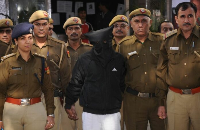 Shiv Kumar Yadav in custody in a December 2014 file photo. Photo: EPA