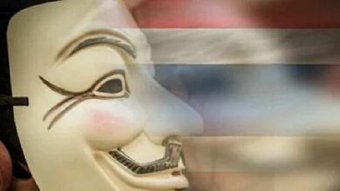 An image uploaded to one of several Twitter accounts maintained by members of Anonymous.