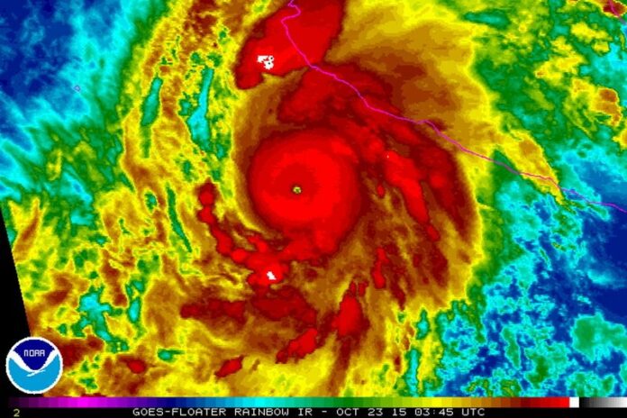Image of Hurricane Patricia from the U.S. National Oceanic and Atmospheric Administration