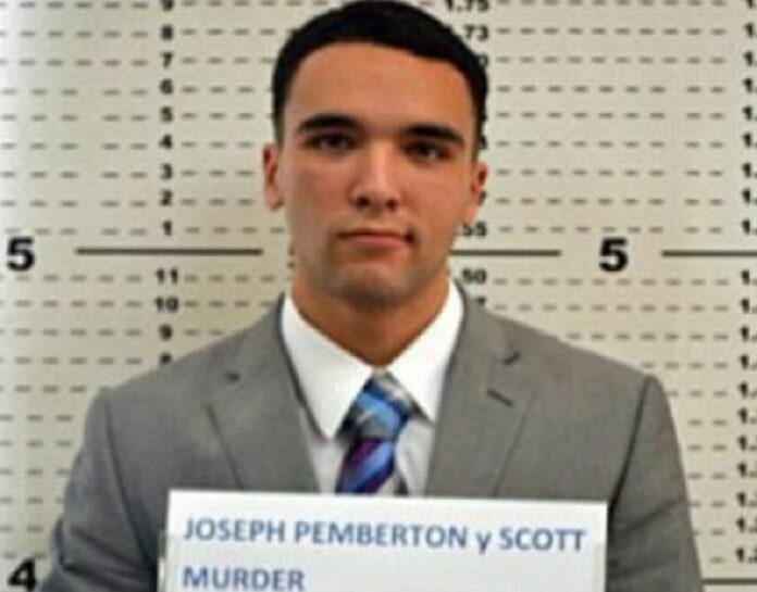A handout photo dated 19 December 2014 released by the Olongapo City Police Public Information Office (PIO) shows US Marine Private First Class Joseph Pemberton at the Olongapo police station in Olongapo city, north of Manila, Philippines. EPA/PNP OLONGAPO-PIO HANDOUT EDITORIAL USE ONLY/NO SALES