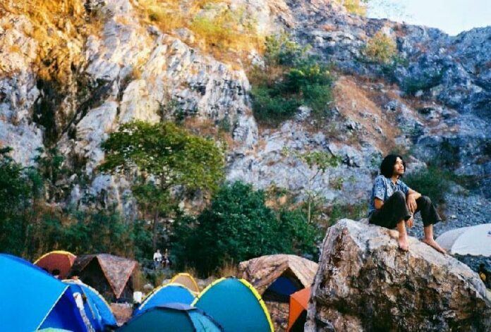 Listening to music at Stone Free III in January 2013 in Kanchanaburi province. Photo: Courtesy Stone Free Festival