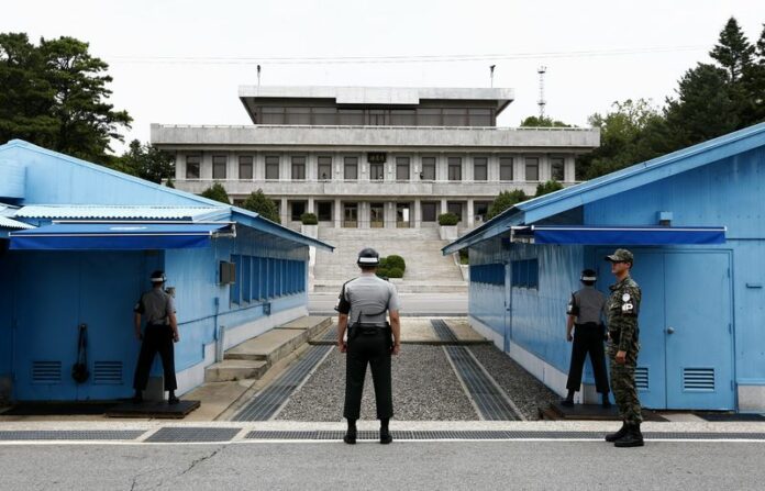 The DMZ that separates the two Koreas.<br />
Photo: Jeon Heon-Kyun / EPA