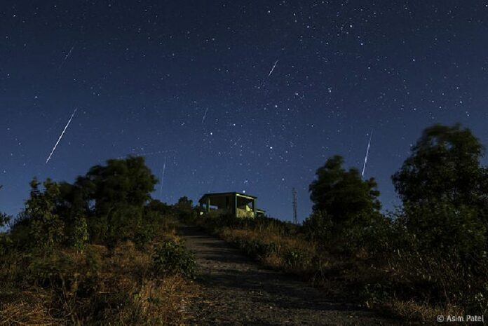 Geminid Meteor Shower seen from the northern hemisphere in a 2013 photo. Photo: Asim Patel