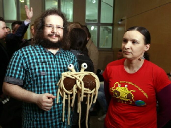 Church of Flying Spaghetti Monster <br />
Photo:Tomasz Gzel / EPA