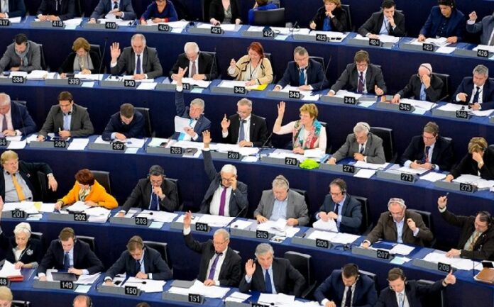 An undated file photo of the European Parliament in session / photo from European Parliament website