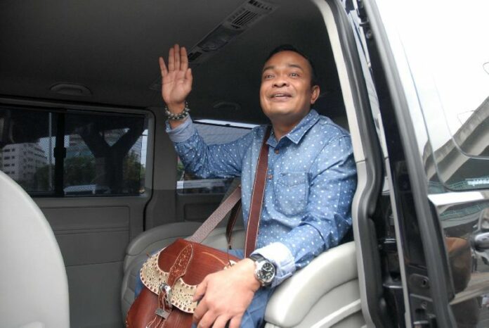 An April 23, 2015, file photo of Jatuporn Prompan, chairman of the United Front of Democracy Against Dictatorship (UDD).