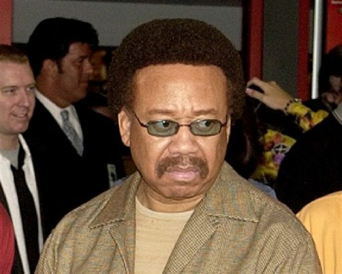In this July 7, 2003 file photo, Maurice White, of Earth, Wind, & Fire, appears at an induction ceremony at the Hollywood Rock Walk in the Hollywood section of Los Angeles. Photo: Matt Sayles / AP