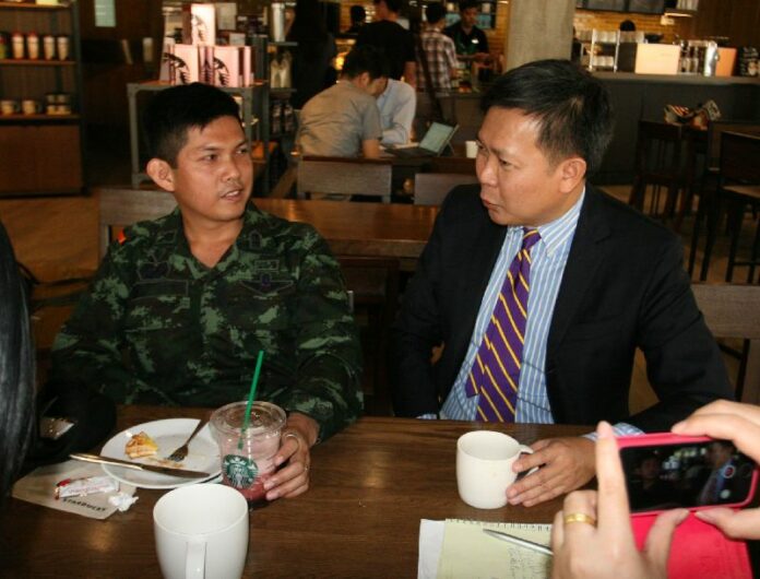 Previously held incommunicado twice, Pravit Rojanaphruk was summoned to a Bangkok Starbucks for a Feb. 3 meeting with representatives of the ruling junta.