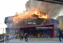 Fire Guts Muay Thai Stadium in Pattaya
