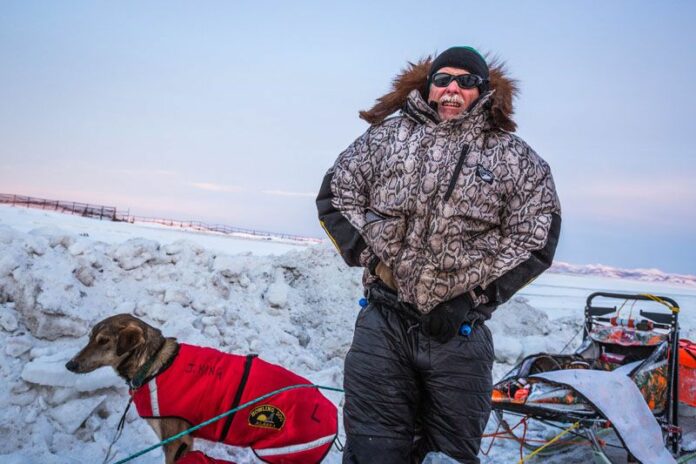 Jeff King is photographed after arriving at a checkpoint in the Iditarod 2015 race. Photo: Loren Holmes / Alaska Dispatch News via AP<br />
