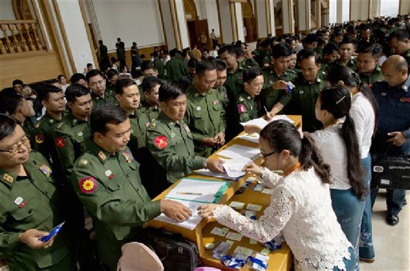 Image result for hlutaw meeting army