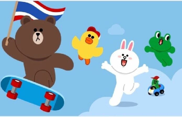 LINE’s official sticker characters. Image: LINE Thailand / Facebook