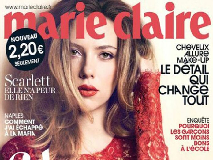 The French edition of Marie Claire in December 2013