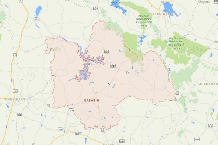 Kalasin province is located in the northeast of Thailand. Photo: Google Map
