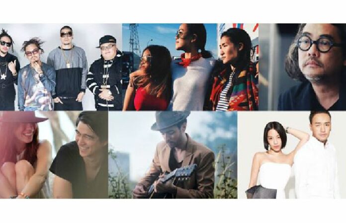 Thaitanium, Yellow Fang, Duangrit Bunnag, Hugo and more among a collage of participating artists in a promotional image from Asiola.