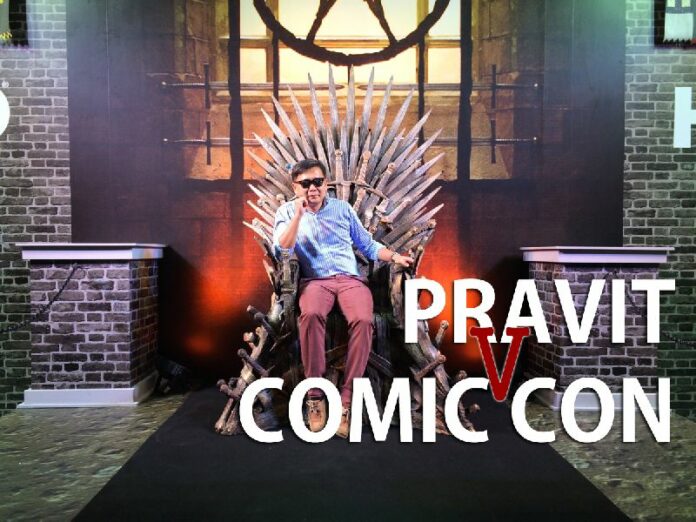 Pravit Rojanaphruk, Khaosod English senior staff writer, at Bangkok Comic Con on Friday in Bangkok