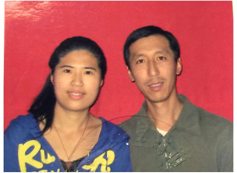 Lisa Zhang and husband Song Zhiyu on the day of their wedding. Lisa says it is the only photo she has of them together – all others were on a laptop destroyed when he swam for safety from a boat he'd hoped would get him to New Zealand.