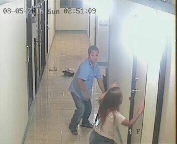 A screenshot of the CCTV footage.