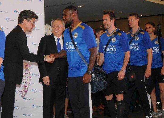 Leicester City FC arriving Wednesday morning at Suvarnabhumi Airport